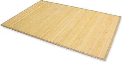 Produktbild von Homestyle4u, Bambusteppich, Natur, rutschfest, mit 17 mm breiten Bambusstreben und 2 cm Bordüre