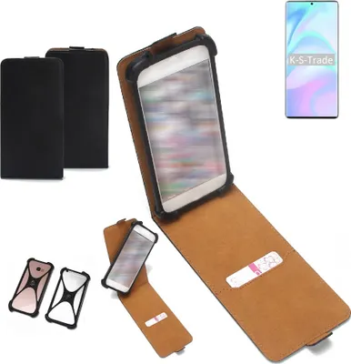 Produktbild von K-S-Trade Handyhülle Schutzhülle kompatibel mit ZTE Axon 31 Ultra 5G Hülle Case Cover Flip Style Bumper schwarz 1x
