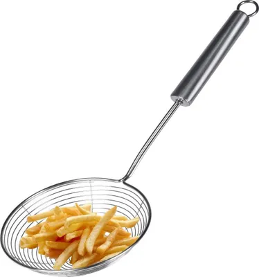 Immagine prodotto di Eccellente Casalinghi Cucchiaio per colare SCHAUMLÖFFEL Mestolo in acciaio per gnocchi Patatine fritte Gnocchi 37 cm