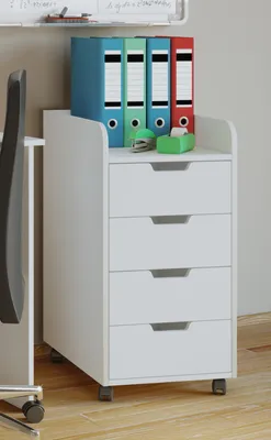 Produktbild von VCM Rollcontainer | Beistellcontainer mit Schubladen | Maße ca. H. 74 x B. 40 x T. 50 cm | Bürocontainer – Konal Maxi