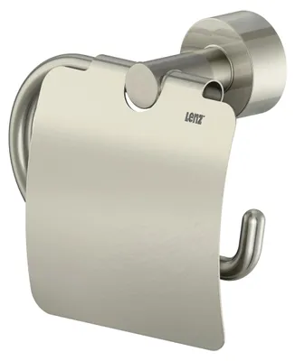 Produktbild von Toilettenpapierhalter Lenz Scala Nickel mit Deckel – Badaccessoire, WC-Halter