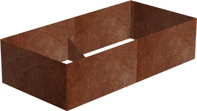 Productafbeelding van CORGARDEN Alto verhoogd plantenbak, 74 x 148 x 36 cm, cortenstaal, CORGARDEN 1012