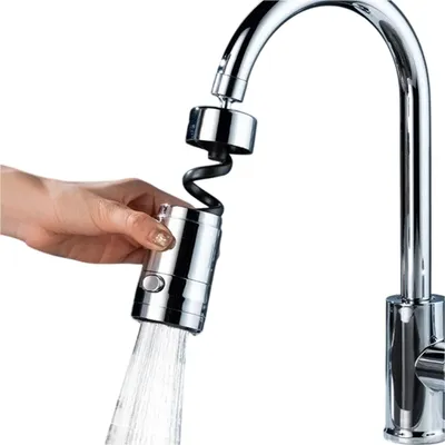 Produktbild von Wasserhahn Verlängerung mit 2 Modi für Küche und Badezimmer Brause, Dunkelgrau
