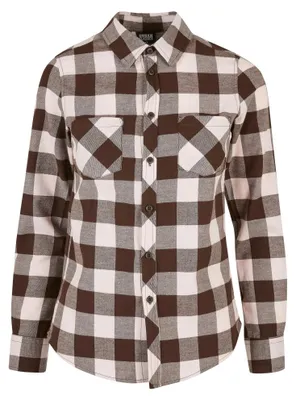 Produktbild von Urban Classics - Hemd Umgekrempelter Umschlag für Damen TN450 (M) (Pink/Braun)