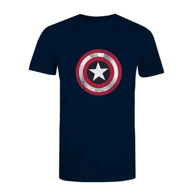 Image de Captain America - T-shirt pour homme TV298 (L) (bleu bruyère)