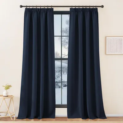 Obrázok produktu pre Termoizolačné rolety, tmavomodrá farba, rozmer 240 x 140 cm (balenie obsahuje 2 kusy)