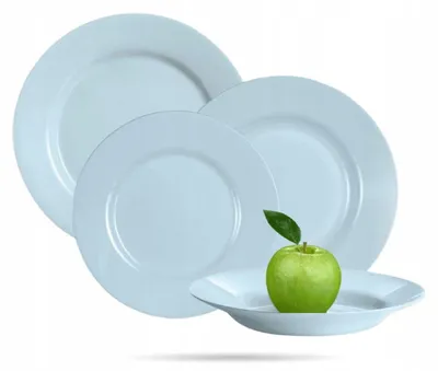 Produktbild von Luminarc Plumi Essservice blau 18-teilig für 6 Personen