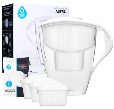 Produktbild von 3 l Dafi Astra Filterkanne + 3 Unimax Filter-manueller Anzeige ASTRA 3 L + 3