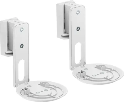 Produktbild von PureMounts Lautsprecher Halterung für Sonos Era 100, Lautsprecher Wandhalterung mit Kabelmanagement, Schwenkbar +/-45°, Neigbar 0/-18°, 3Kg Tragkraft, weiß, 2er Set