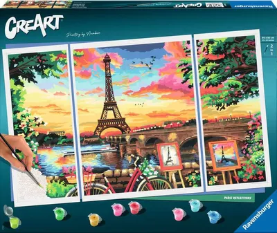 Produktbild von Ravensburger Paris Reflections Malen nach Zahlen 20134 - ab 14 Jahren