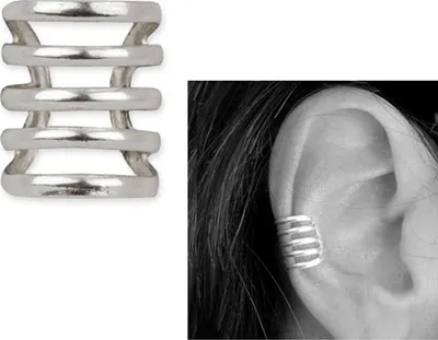 Produktbild von etNox Ohrklemme „Fine Silver“ 925 Silber