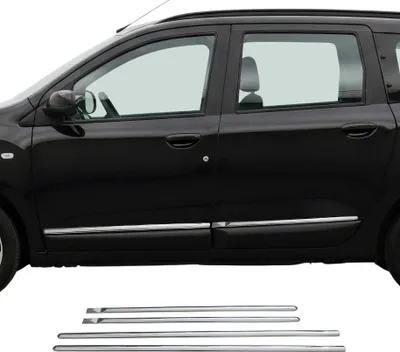 Image de Garniture Baguette de porte latérale pour Dacia Lodgy en acier inoxydable 4Pcs