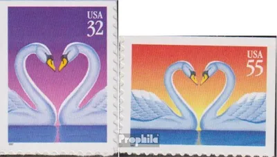 Produktbild von Briefmarken USA 1997 Mi 2803BE-2804BE (kompl.Ausg.) postfrisch Grußmarken