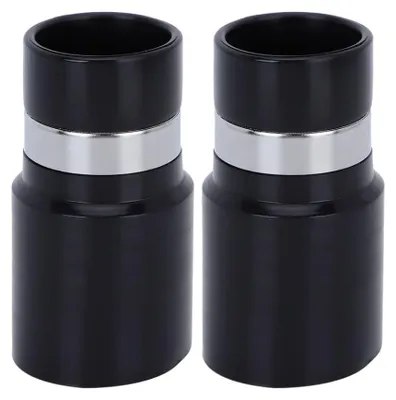 Staubsaugerschlauch-Adapter, 2 Stück, 32 mm, Kunststoff, schwarz