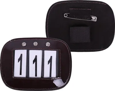 Produktbild von QHP Nummernhalter, Farbe:braun