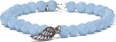 Produktbild von Angelit Armband mit Engelsflügel elastisch -- 0.6 cm