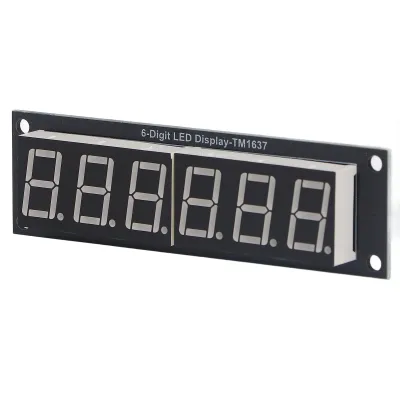 Zdjęcie produktu dla 6-cyfrowy wyświetlacz rurkowy, cyfrowy moduł rurkowy, cyfrowy moduł rurkowy LED, 6-cyfrowy moduł LED, 6-cyfrowy wyświetlacz 7-segmentowy, 6-cyfrowy moduł wyświetlacza