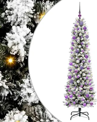 Imagen del producto de vidaXL Árbol de Navidad artificial, color blanco, 180 cm