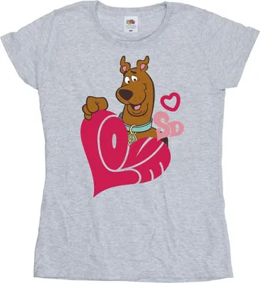 Obrázek produktu pro Scooby Doo - "Love Heart" tričko pro ženy BI54871 (S) (Sportovní šedá)
