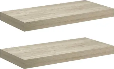 Immagine prodotto di vidaXL Mensole galleggianti da parete 2 pz. MDF color rovere 50x23x3,8cm