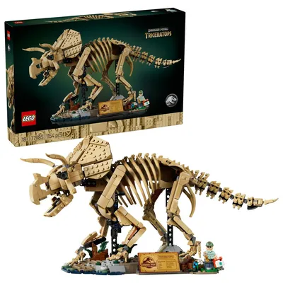 Obrázok produktu pre LEGO Jurassic World Dinosaurie fosílie: Triceratops, Stavebnica, 18 rok / roky, Plast, 1154 kusov, 1,19 kg