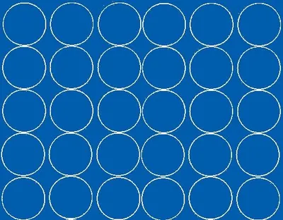 Produktbild von Runde Aufkleber, 7 cm Durchmesser, 30 Stück, blau glänzend