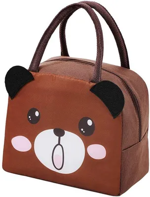 Produktbild von Isolierter Reisetasche - Isolierter Schulranzen - Isolierter Kofferraum für Arbeit, Büro, Picknick (braun)