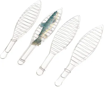 Produktbild von TrendLine Fischbräter-Set 4er-Set, Edelstahl, 42 cm