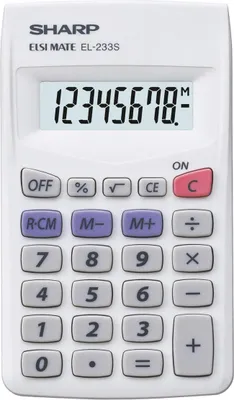 Produktbild von Sharp EL-233 S Taschenrechner in weiß