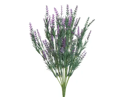 Produktbild von Kunstblumen Lavendel Zweig 43cm lila / violett 1 Stück sortiert