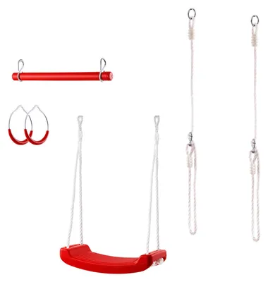 Produktbild von Schaukel-Turngeräte-Set Turnstange Kinderschaukel Reckstange Turnringe Trapez
