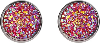 Produktbild von Damen-Ohrstecker, rund, Sternenhimmel, Edelstahl, Ohrringe, Piercing, Schmuck, Geschenk-10#