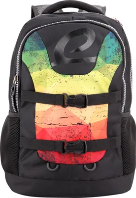 Produktbild von BESTLIFE Uni Rucksack „MERX“ Schultasche Freizeittasche mit Laptopfach bis 15,6 Zoll (39,6cm), schwarz/gelb