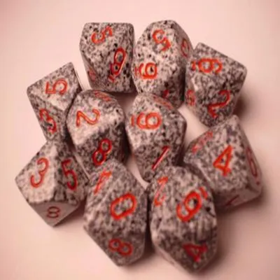 Produktbild von Chessex Speckled Polyhedral Ten d10 Set - Granite