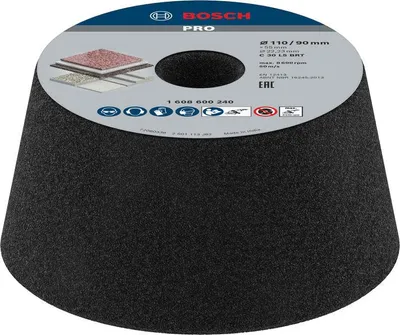 Produktbild von PRO Stone Konischer Schleiftopf, 90 x 110 x 55 mm, K30
