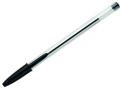 Produktbild von BIC Cristal, Schwarz, Schwarz, Transparent