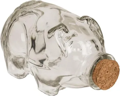 Produktbild von OOTB Glas-Aufbewahrungsschwein mit Korken