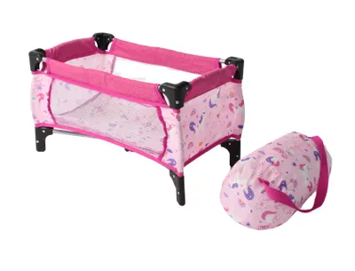 Produktbild von Puppen-Reisebett Deluxe in pink 653-75