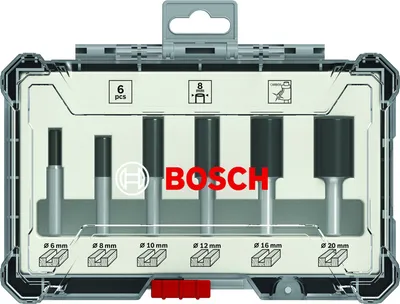 Produktbild von PRO Nutfräser-Set, Schaft 1/4", 6-tlg