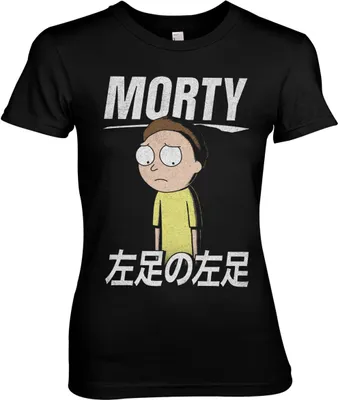Produktbild von Morty Smith Girly Tee - X-Large - Black