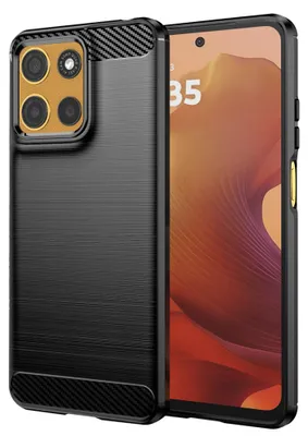 Obrázok produktu pre Techsuit Carbon silikónové puzdro na Motorola Moto G15 / G15 Power – čierne