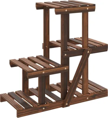 Obrázek produktu pro Stojan na květiny 58 x 25 x 51 cm masivní jedlové dřevo