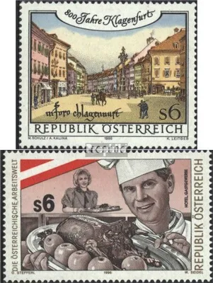Produktbild von Briefmarken Österreich 1996 Mi 2186,2188 (kompl.Ausg.) gestempelt Klagenfurt