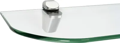 Produktbild von Glasregal 6mm + Clip CUCALE, Befestigungsclip :Cucale Silbermatt, Nachbildung:Klar, Größe :90 x 20 cm