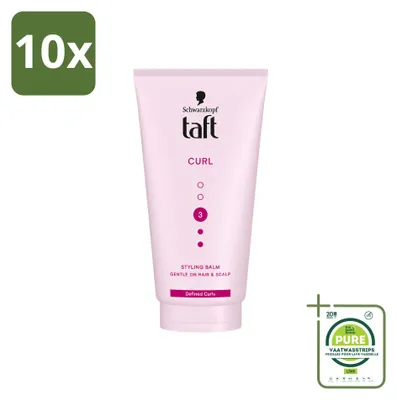 Imagen del producto de 10 unidades de Taft Styling Balm para rizos, para definir los rizos, 150 ml, pack grande
