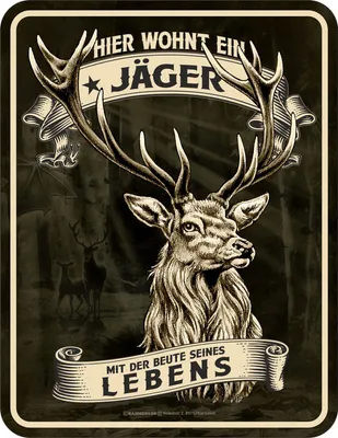 Produktbild von Jäger - Fun-Schilder - hier wohnt