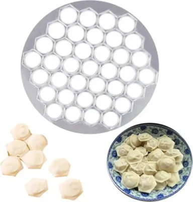 Obrázok produktu pre Hliníková forma na 37 knedlíkov, nástroje na výrobu knedlíkov, forma na ravioli, nástroje na prípravu knedlíkov a pečiva,