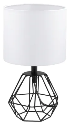 Obrázek produktu pro EGLO Carlton 2, Černá, Bílá, Textil, Ocel, Ložnice, Obývací pokoj, IP20, II, ENEC