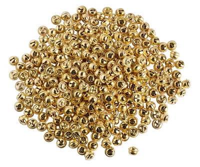 Produktbild von VBS XXL Schellen "Gold", 300 Stück, Ø 13 mm