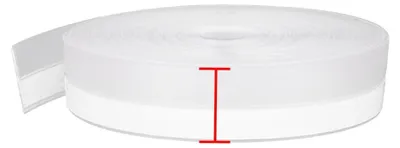 Obrázok produktu pre Tesniaci pás, odolný voči poveternostným vplyvom, zvukovoizolačný, priehľadný, 25 mm x 10 m